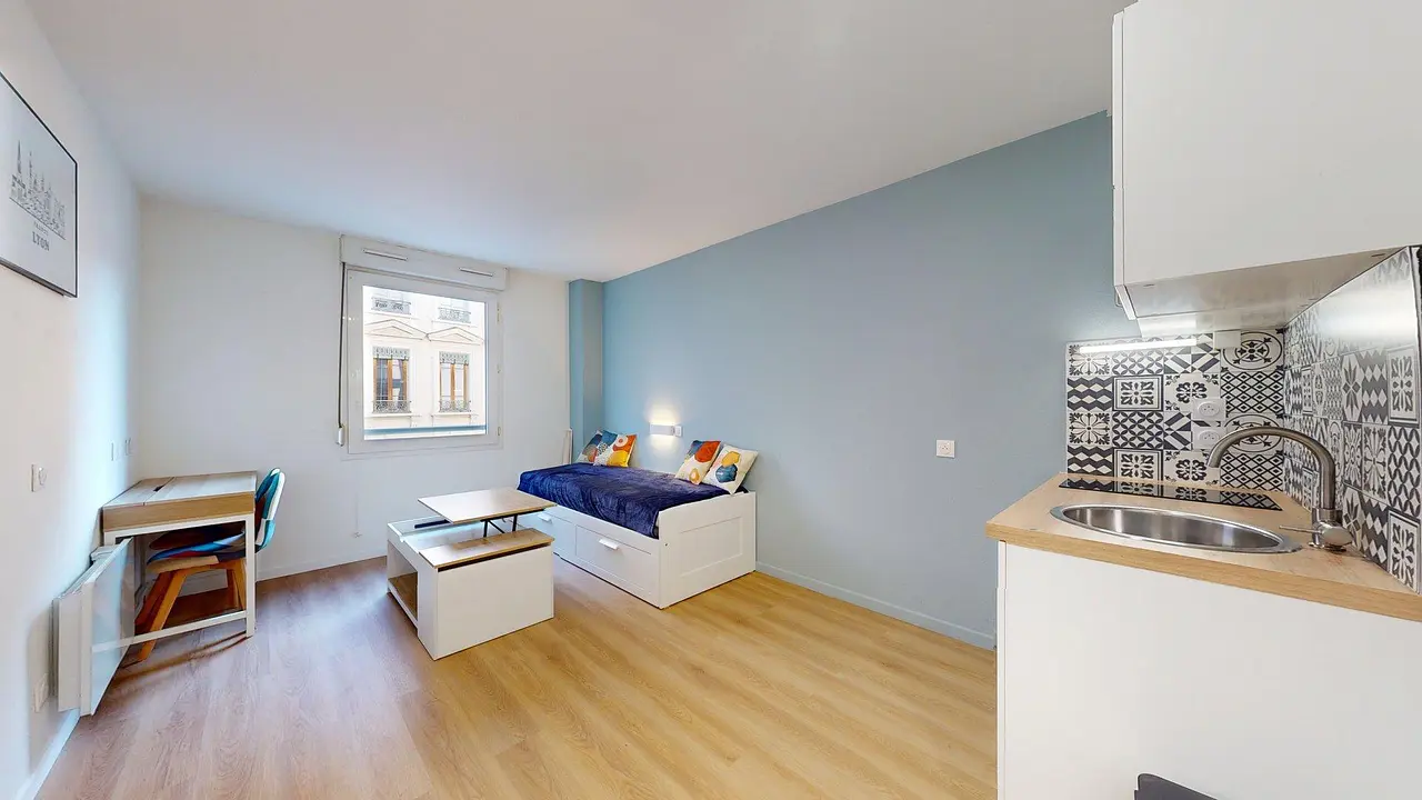 Appartement meublé de 19.13m2 - 615€ - Lyon