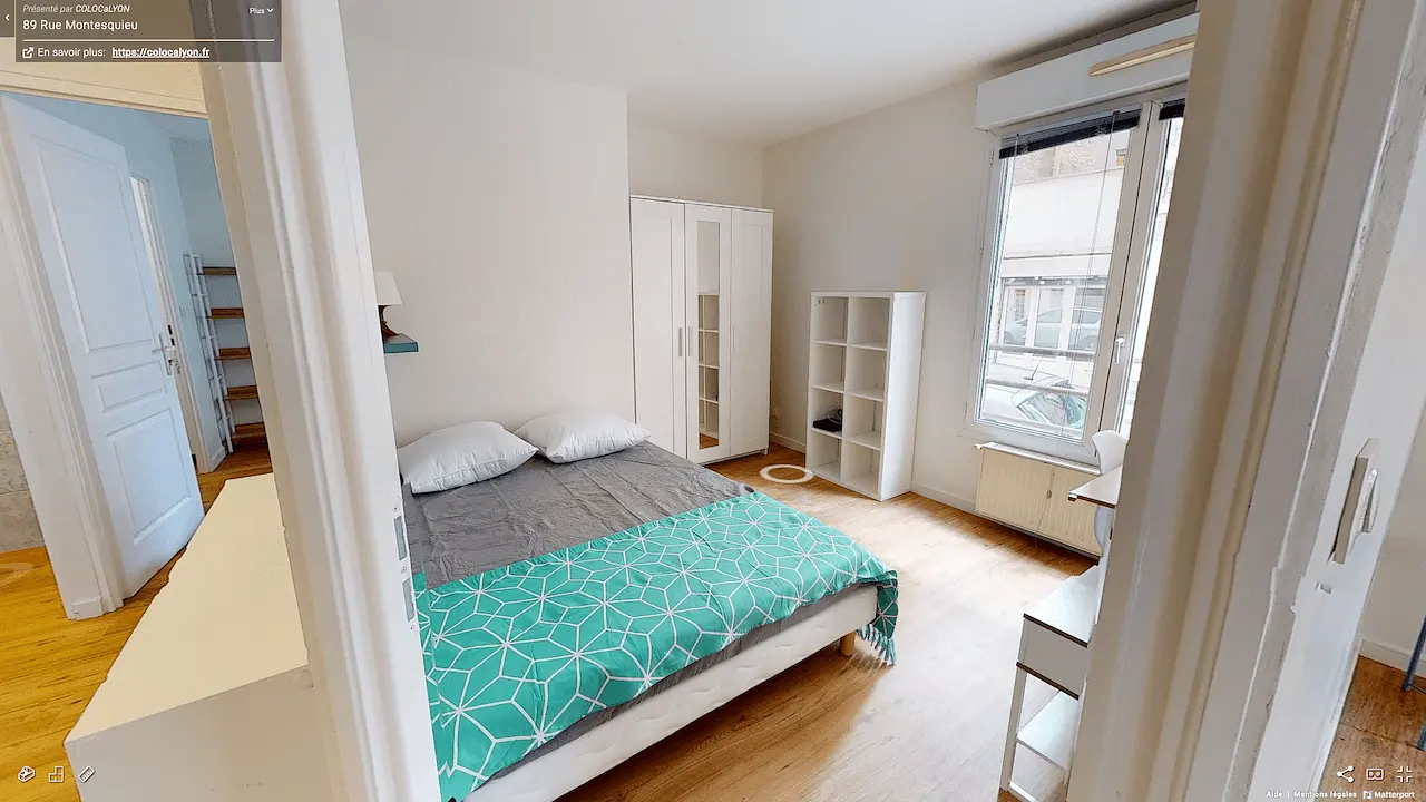 Colocation meublée de 80.0m2 - 596€ - Lyon