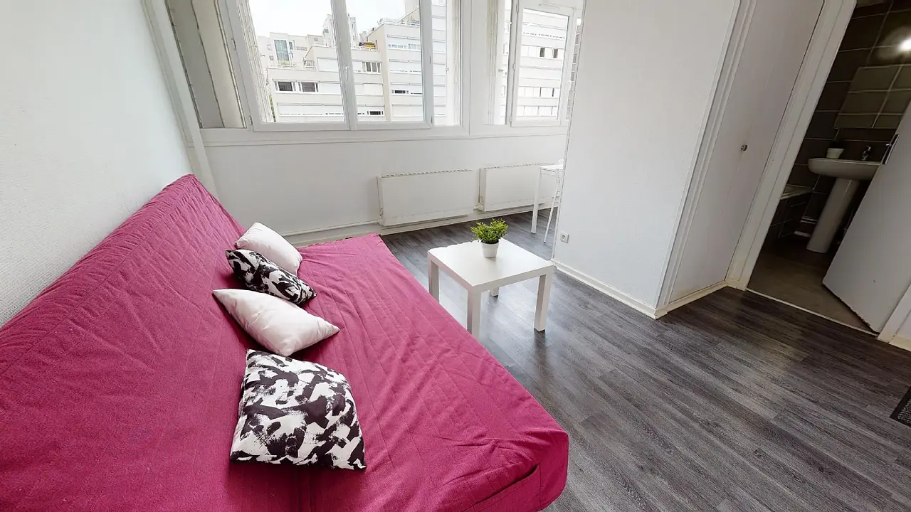 Appartement meublé de 19.0m2 - 614€ - Villeurbanne