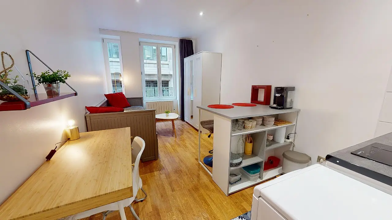 Appartement meublé de 17.0m2 - 620€ - Lyon