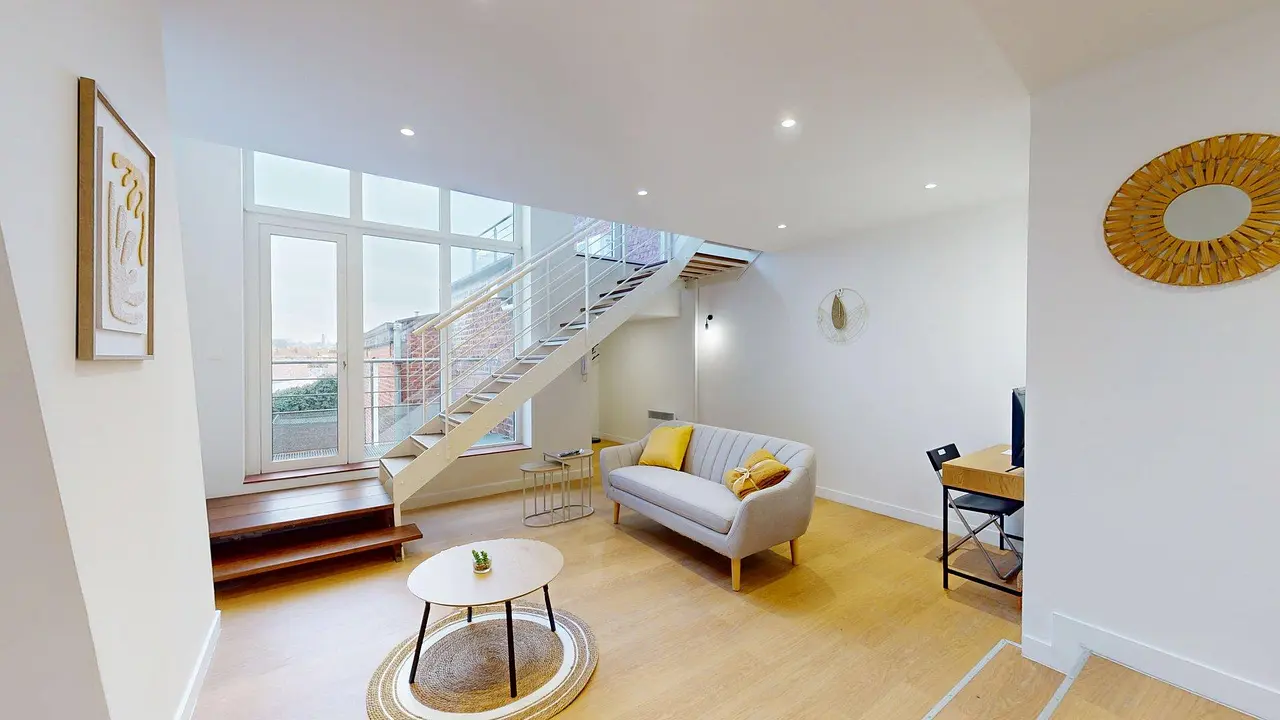 Appartement meublé de 58.0m2 - 880€ - Roubaix