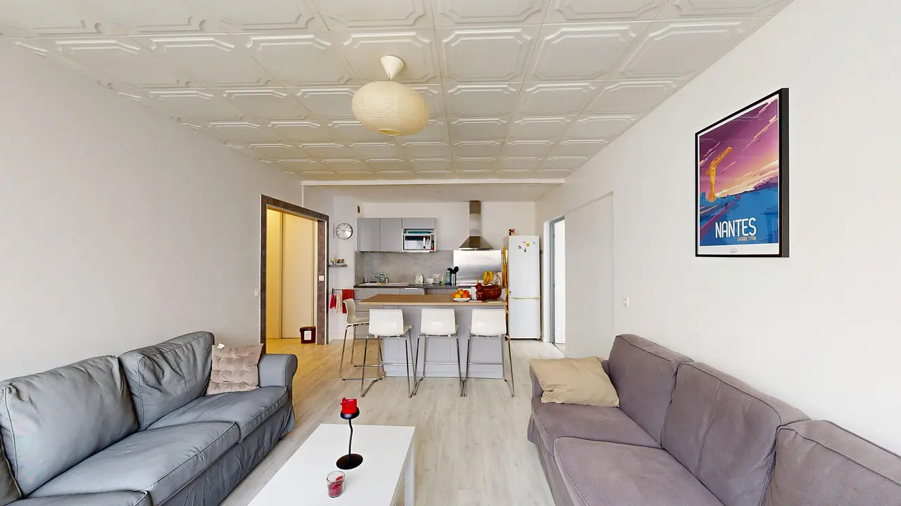Colocation meublée de 66.0m2 - 500€ - Nantes