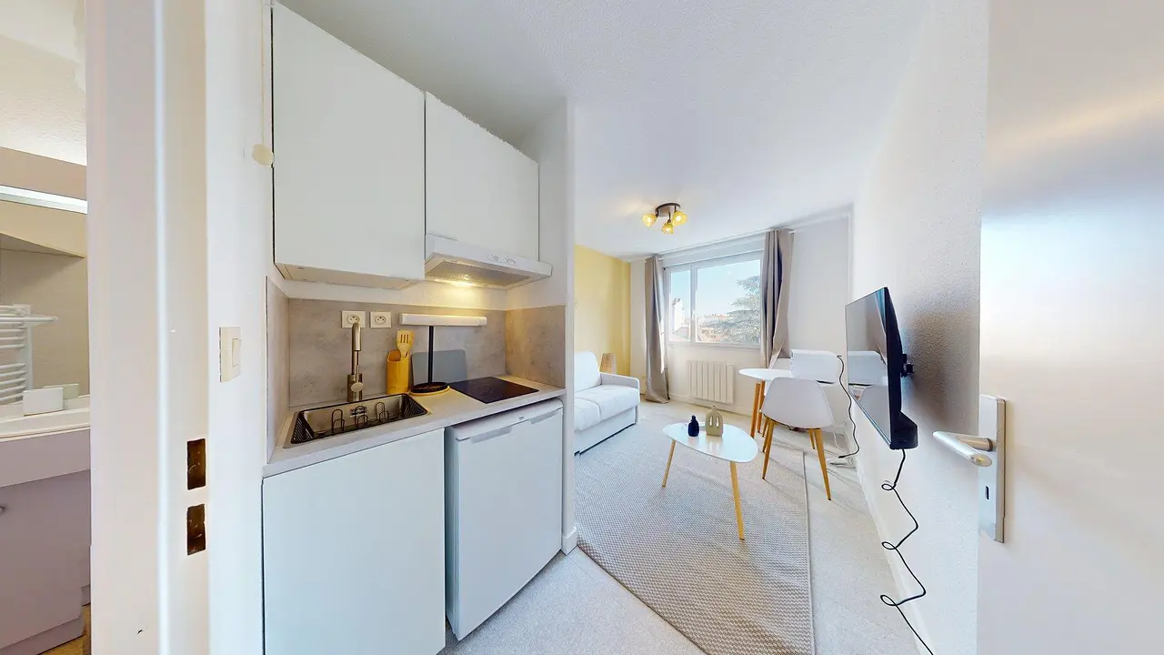 Appartement meublé de 19.23m2 - 620€ - Lyon