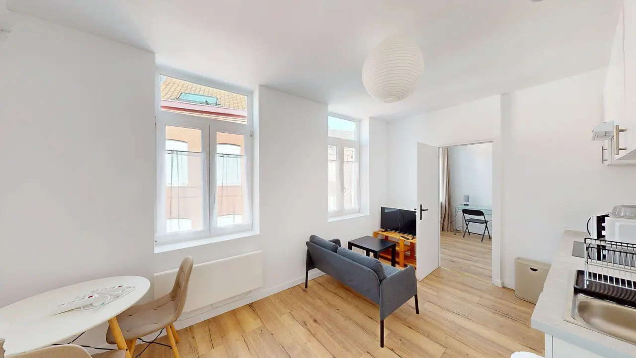 Appartement meublé de 28.46m2 - 625€ - Roubaix