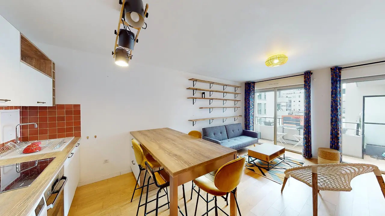 Appartement meublé de 49.0m2 - 1623€ - Paris