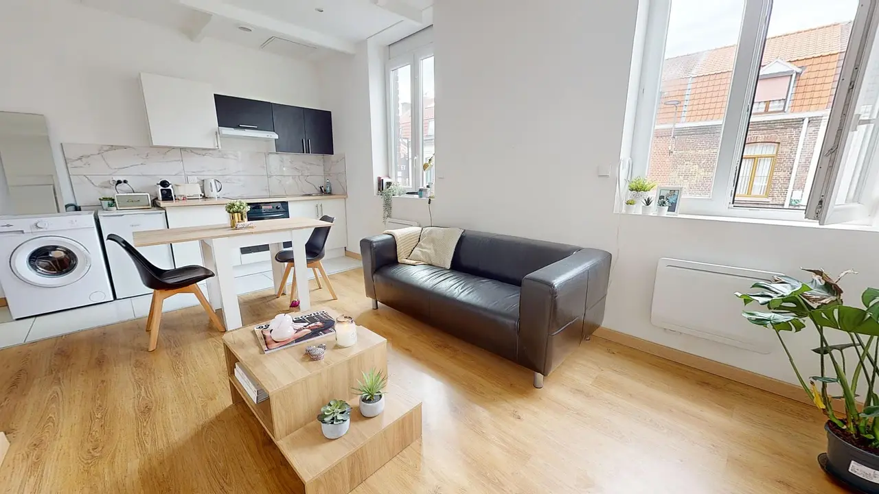 Appartement meublé de 33.0m2 - 590€ - Roubaix