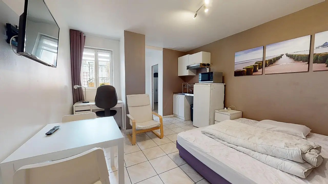 Appartement meublé de 28.0m2 - 494€ - Tourcoing