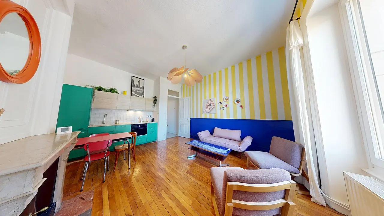 Appartement meublé de 52.13m2 - 1050€ - Oullins