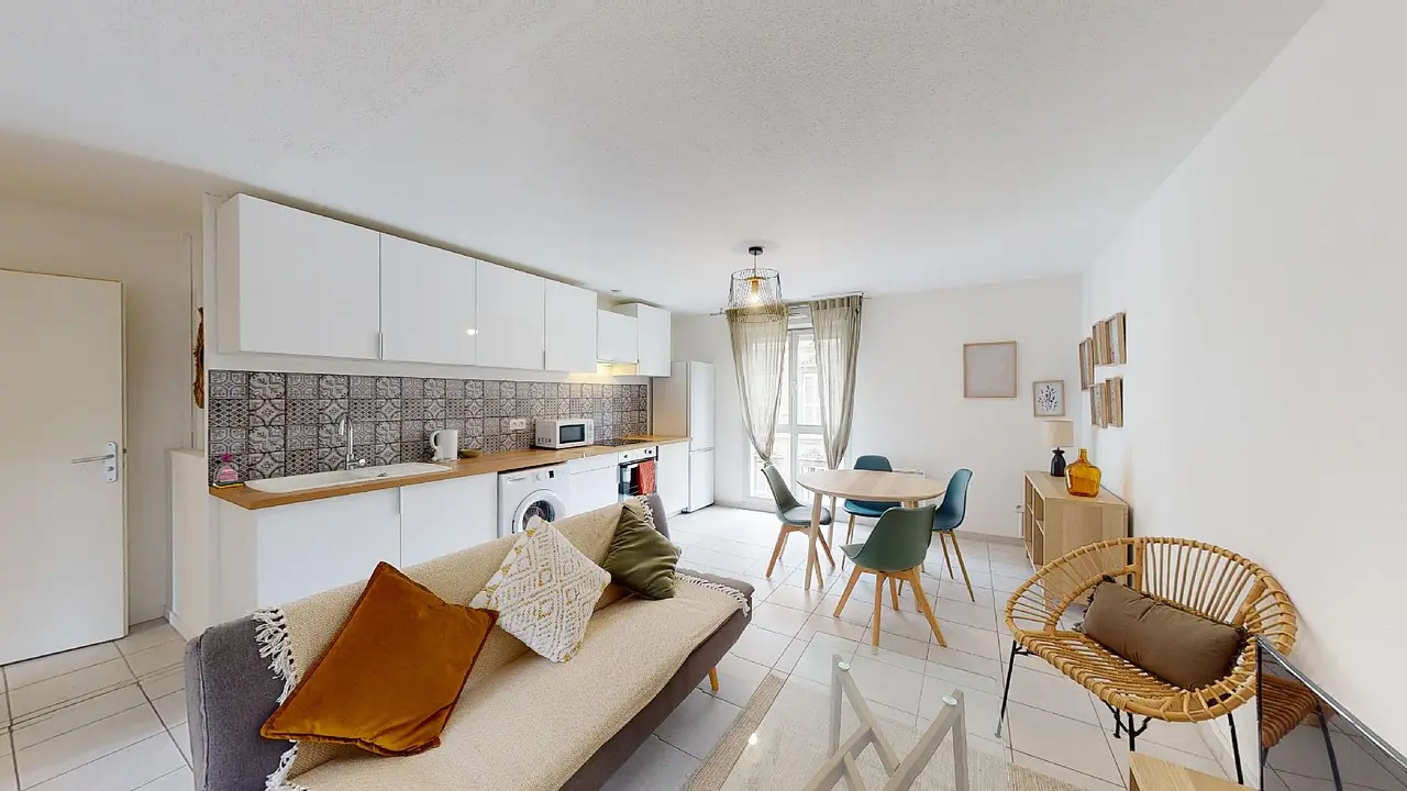 Appartement meublé de 53.0m2 - 1047€ - Marseille