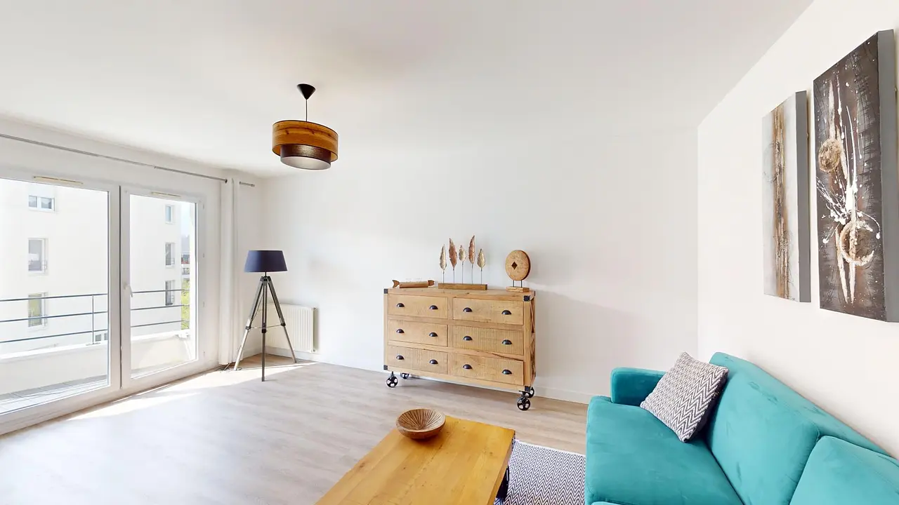 Appartement meublé de 50.0m2 - 1014€ - Rennes