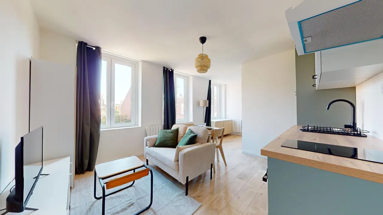 Appartement meublé de 27.0m2 - 635€ - Lille