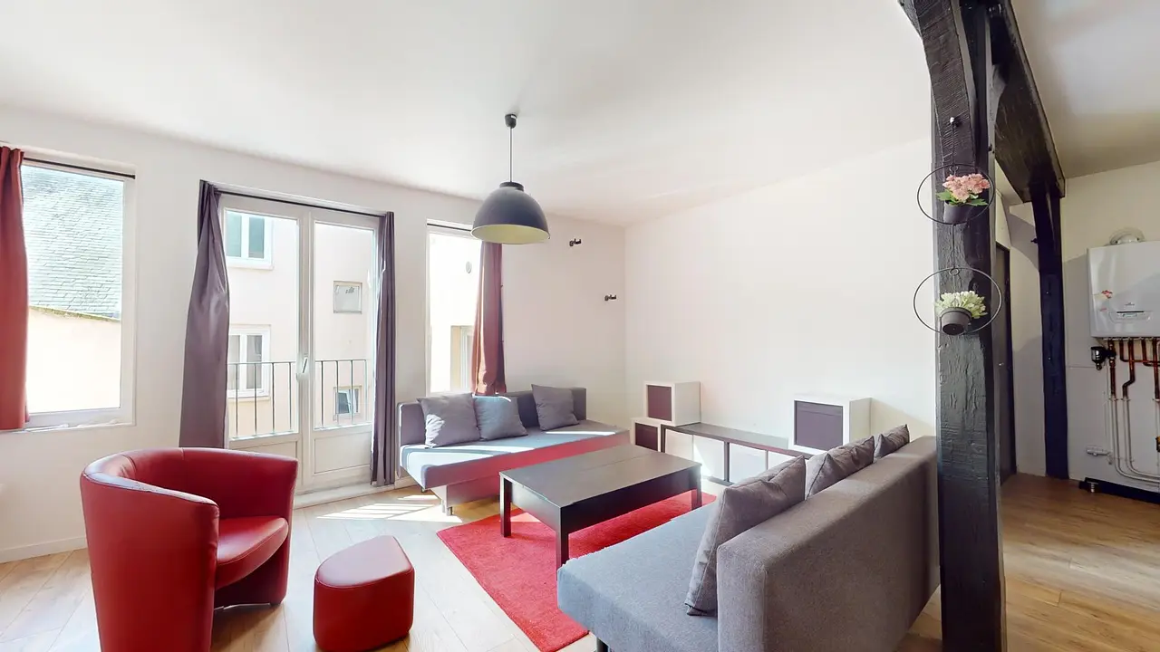 Appartement meublé de 67.0m2 - 891€ - Rouen