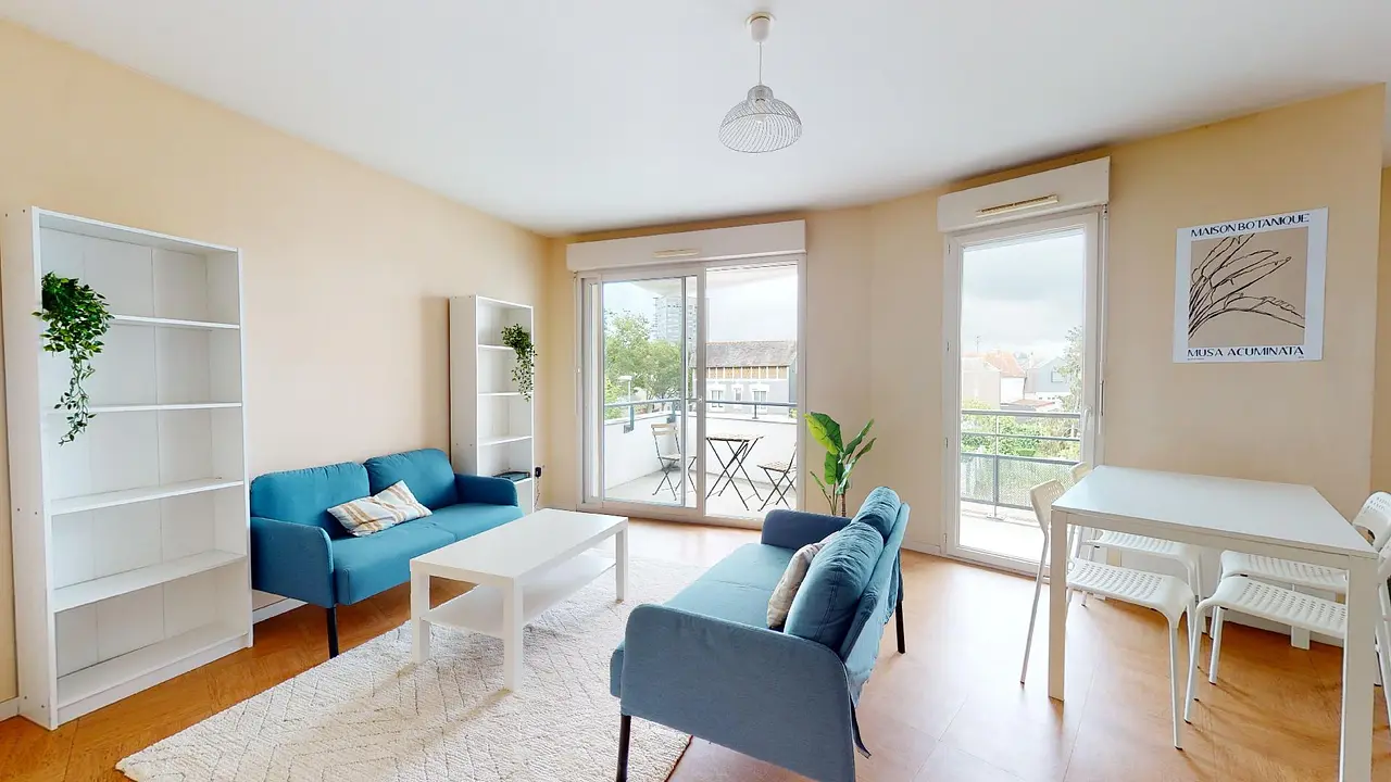 Appartement meublé de 65.38m2 - 1023€ - Angers