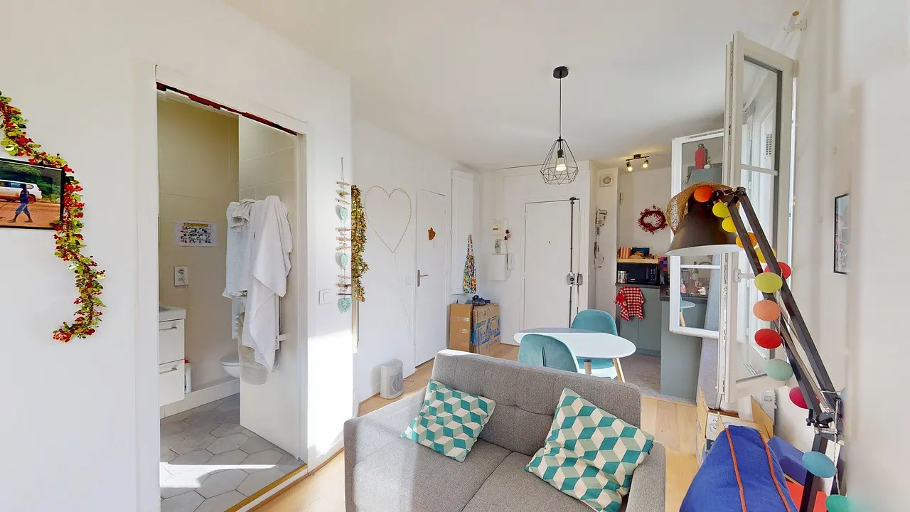 Appartement meublé de 27.34m2 - 1038€ - Paris