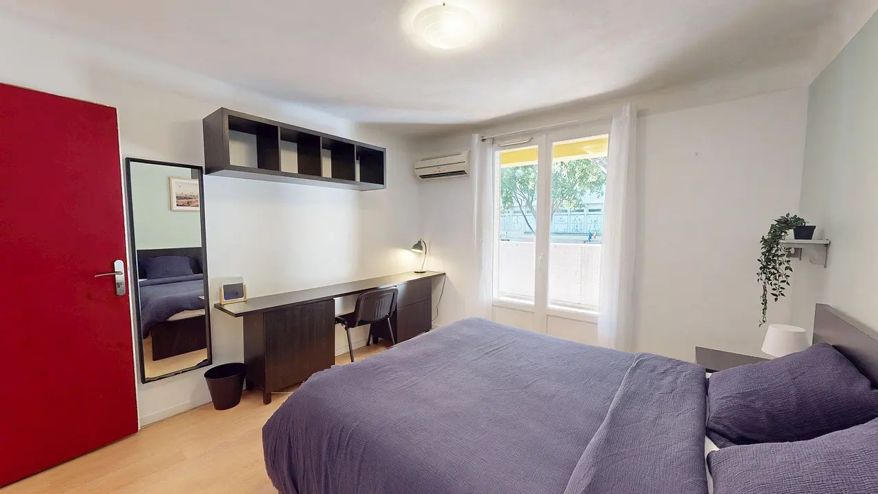 Colocation meublée de 72.46m2 - 510€ - Marseille