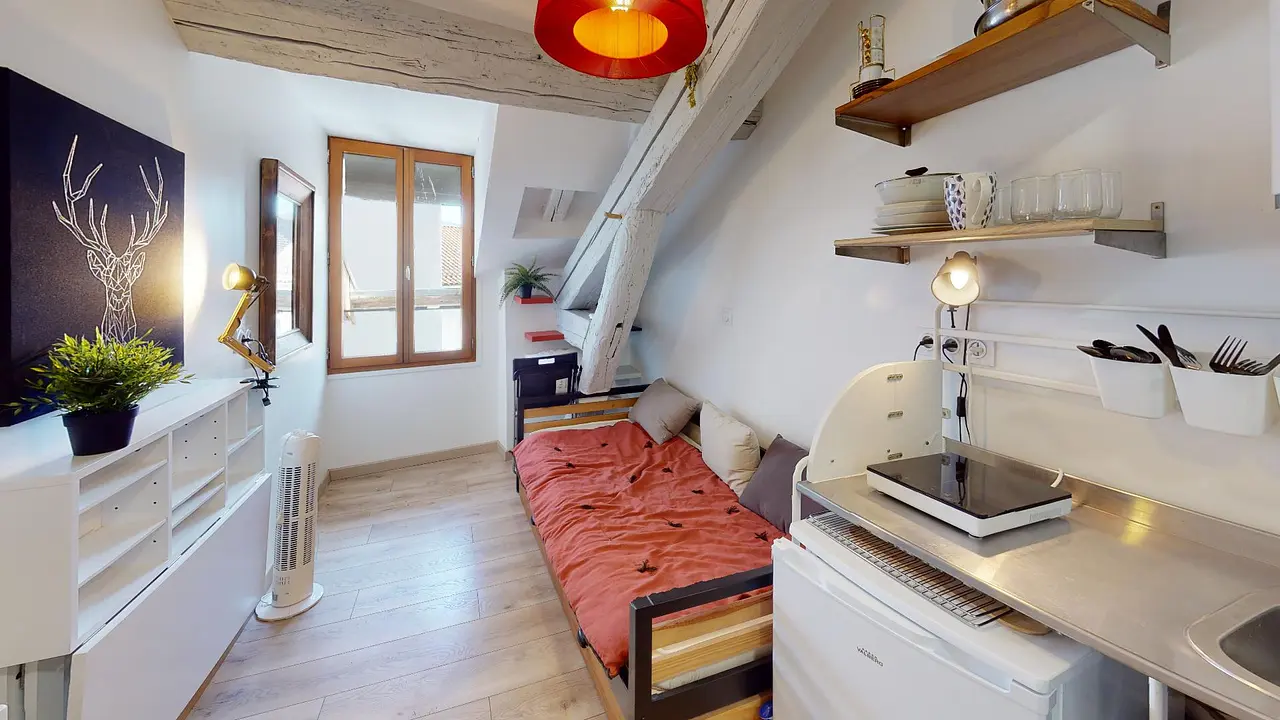 Appartement meublé de 9.15m2 - 430€ - Grenoble