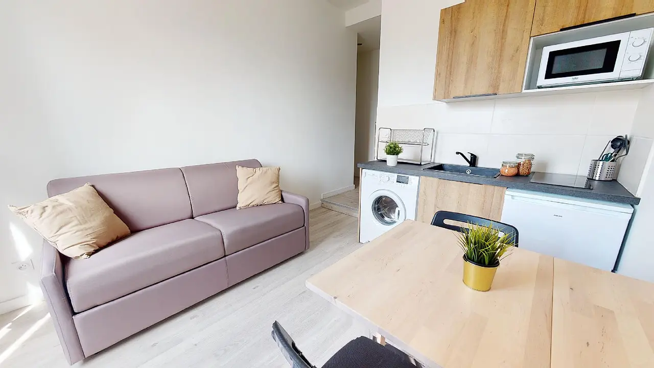 Appartement meublé de 17.0m2 - 646€ - Lyon