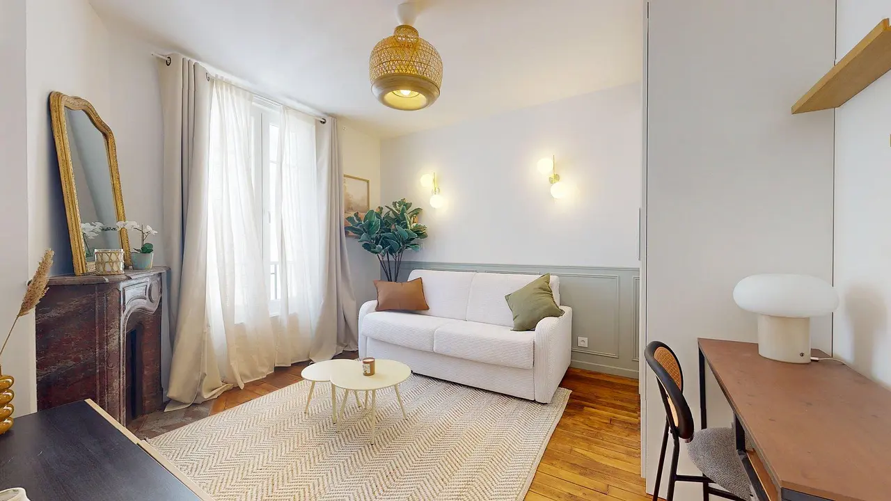 Appartement meublé de 18.0m2 - 1000€ - Paris
