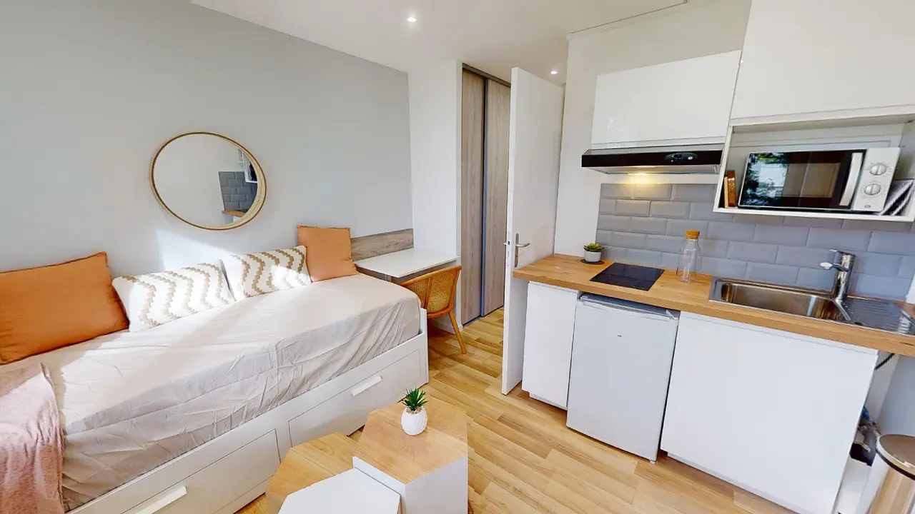 Appartement meublé de 13.32m2 - 499€ - Saint-Martin-d'Hères