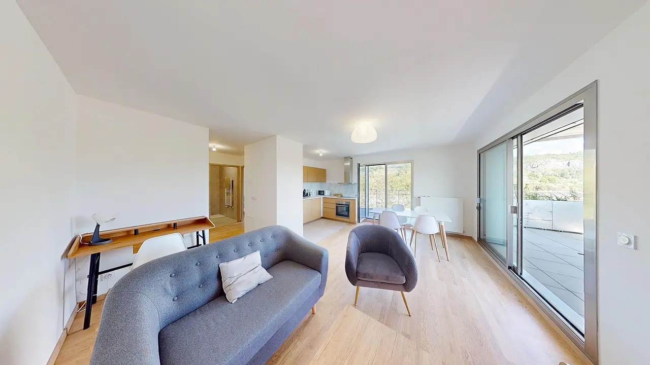 Appartement meublé de 48.59m2 - 1050€ - Chambéry