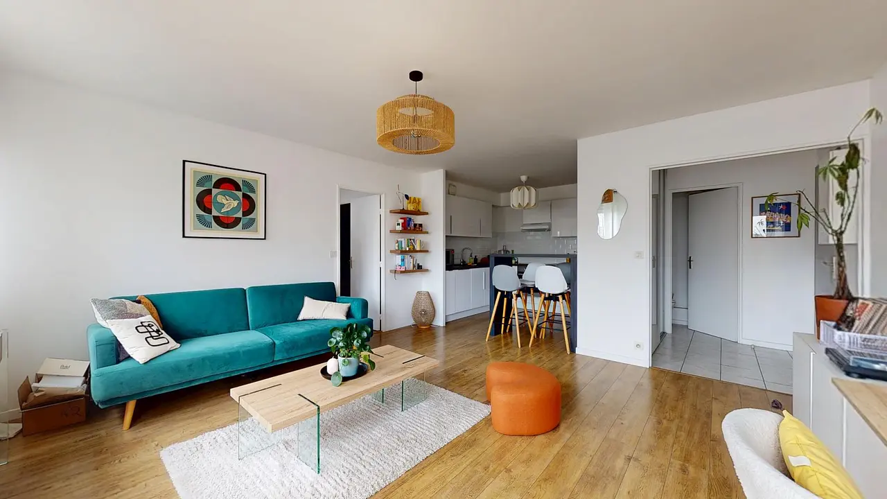 Appartement meublé de 50.0m2 - 922€ - Rennes