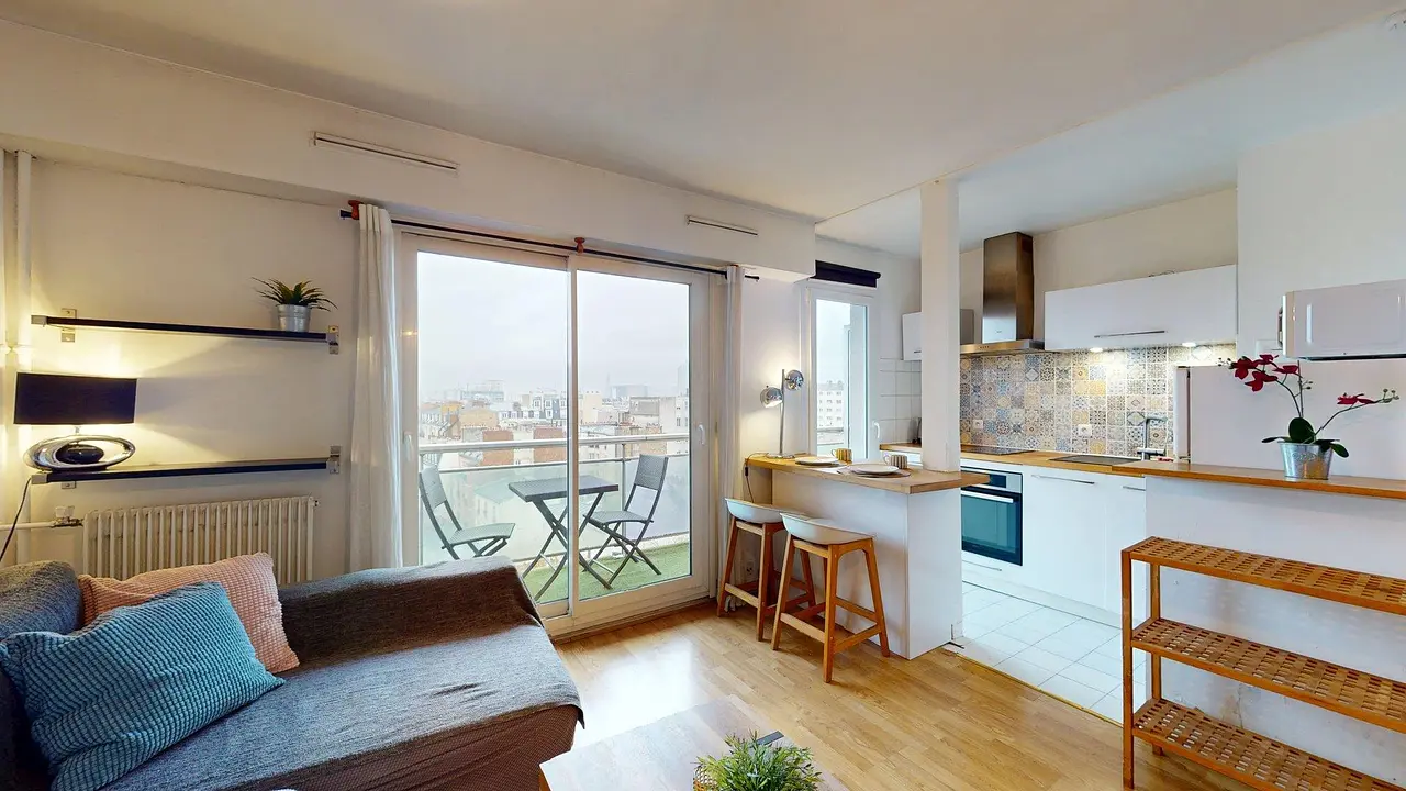 Appartement meublé de 26.37m2 - 1250€ - Paris