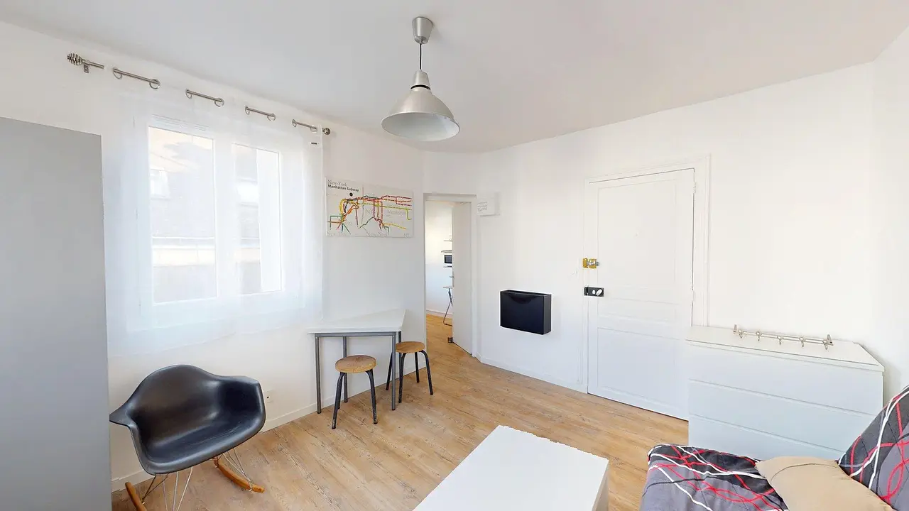 Appartement meublé de 20.0m2 - 550€ - Tours