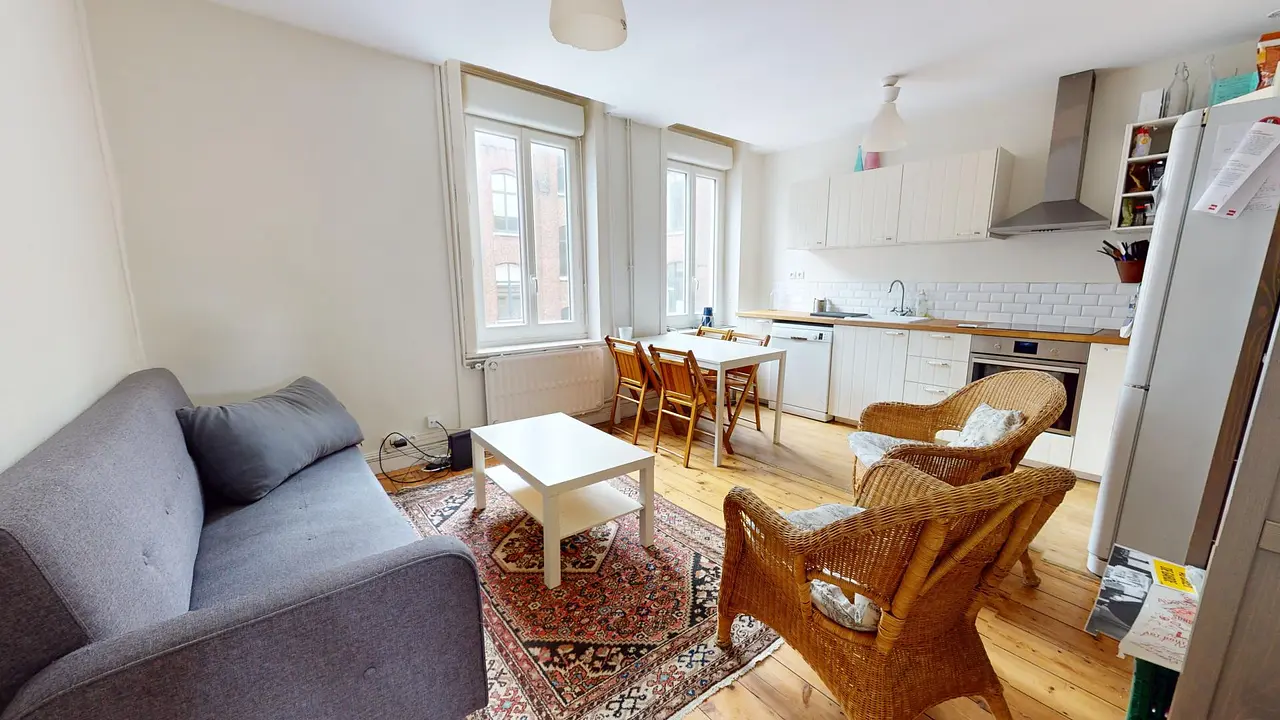 Colocation meublée de 63.0m2 - 528€ - Lille