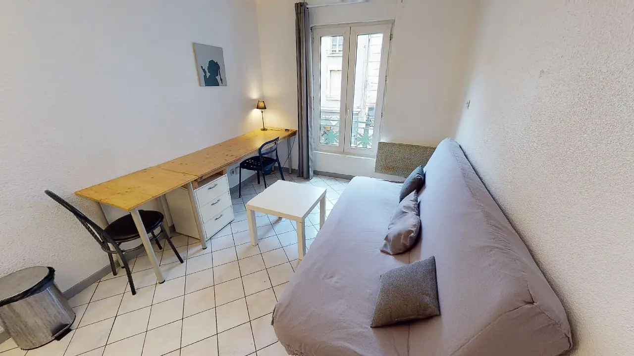 Appartement meublé de 17.0m2 - 428€ - Grenoble