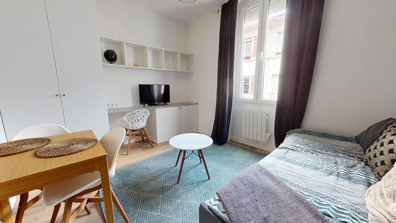 Appartement meublé de 22.2m2 - 724€ - Lyon