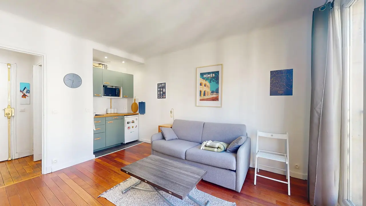 Appartement meublé de 19.2m2 - 920€ - Paris