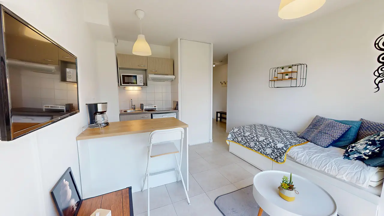 Appartement meublé de 24.33m2 - 590€ - Pessac
