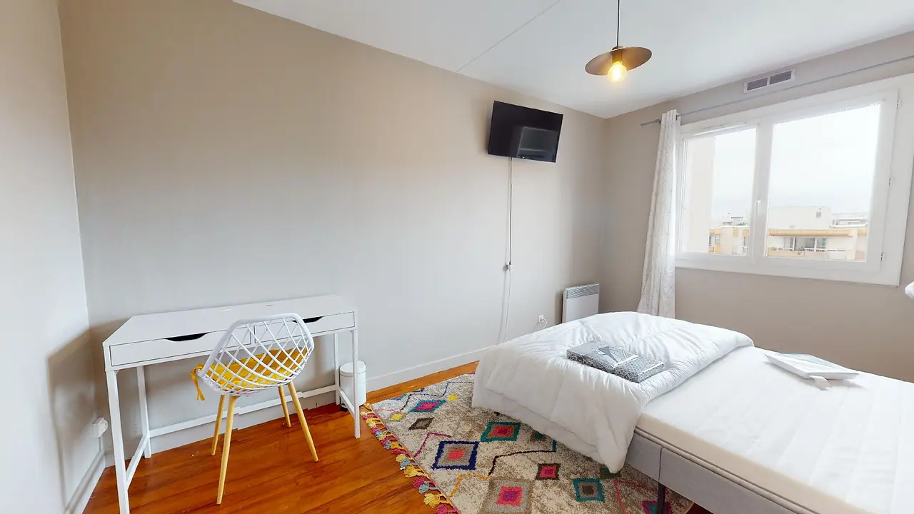 Colocation meublée de 90.38m2 - 590€ - Lyon