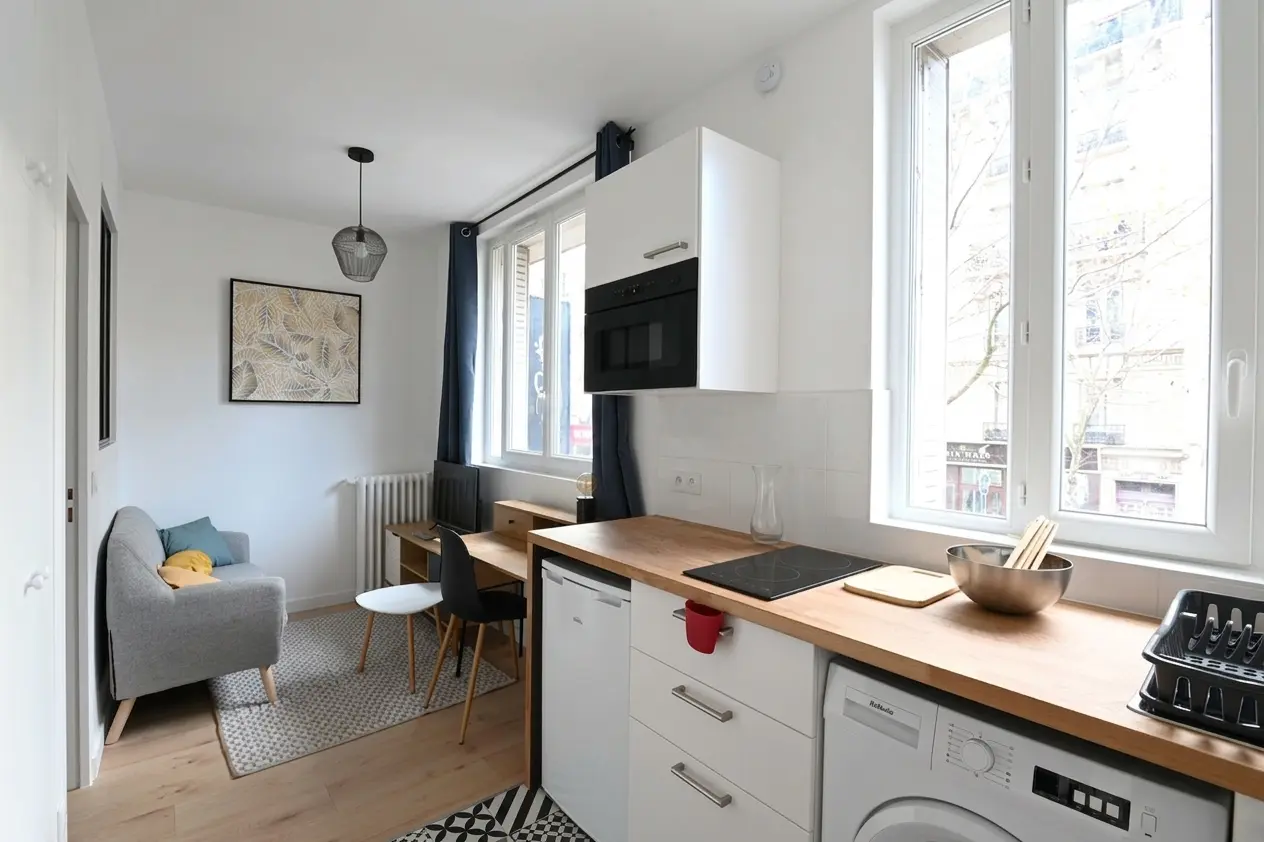 Appartement meublé de 19.35m2 - 879€ - Asnières-sur-Seine