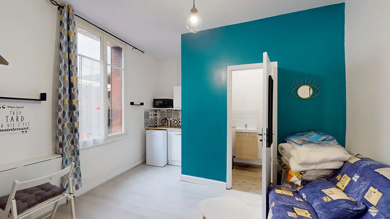 Appartement meublé de 15.0m2 - 430€ - Tours
