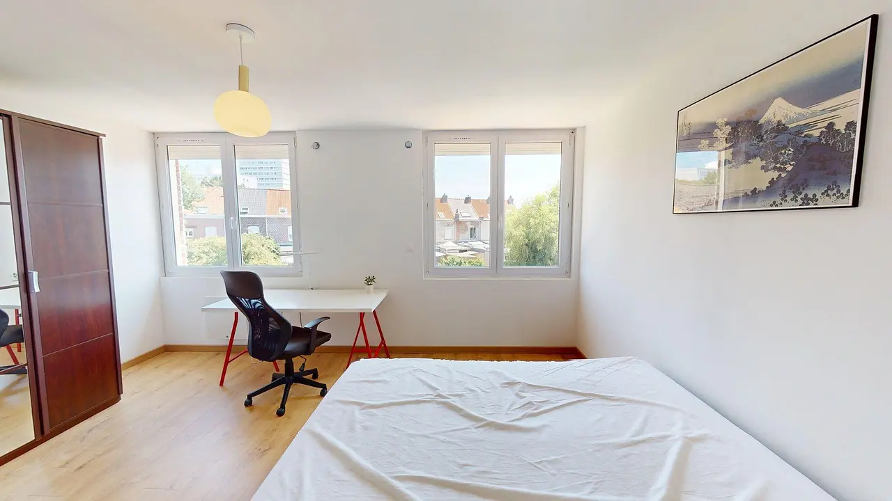 Colocation meublée de 102.0m2 - 550€ - Mons-en-Barœul