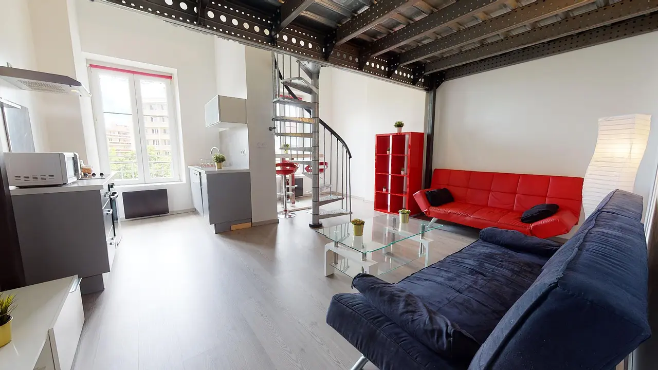 Appartement meublé de 58.0m2 - 1031€ - Lyon