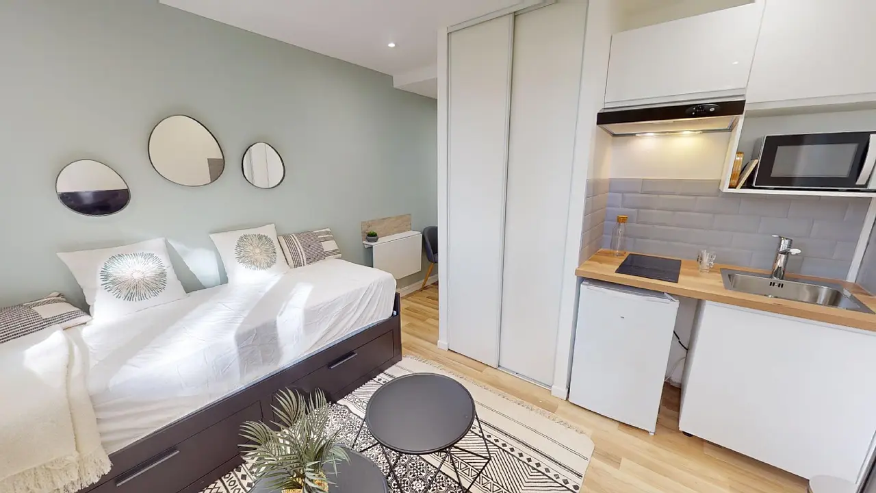 Appartement meublé de 13.81m2 - 475€ - Saint-Martin-d'Hères