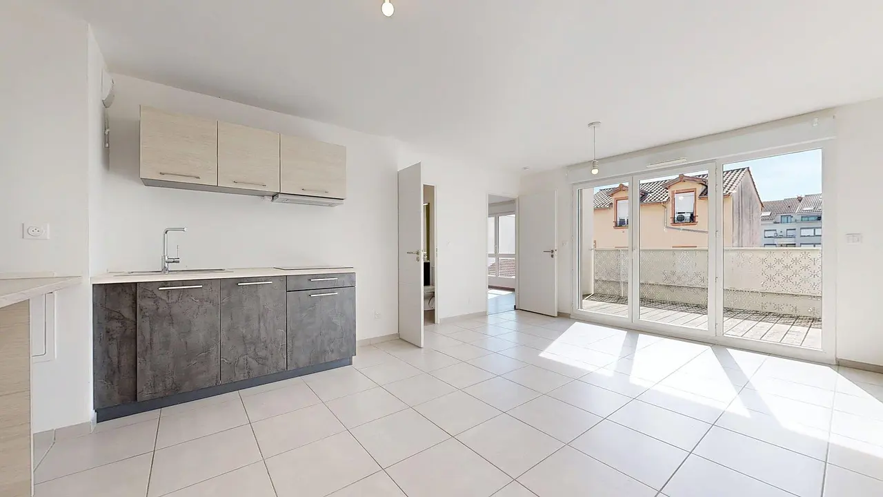 Appartement non meublé de 42.87m2 - 800€ - Villeurbanne