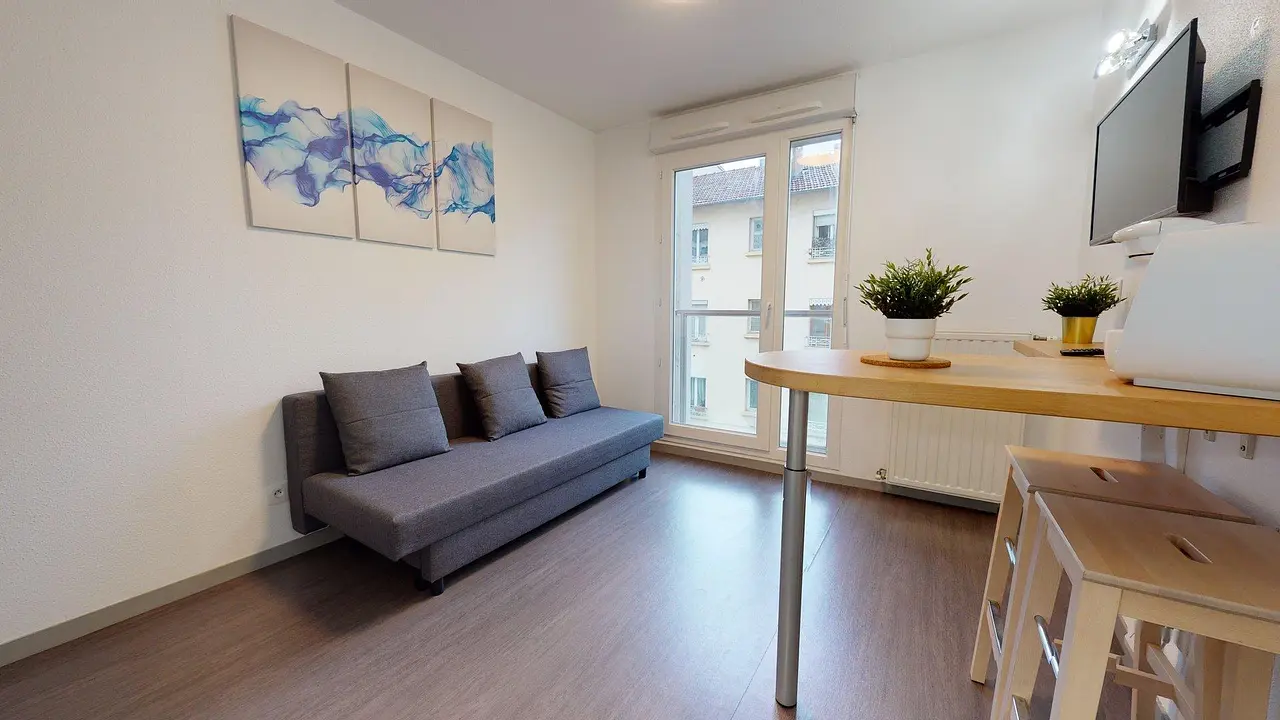 Appartement meublé de 18.0m2 - 625€ - Lyon