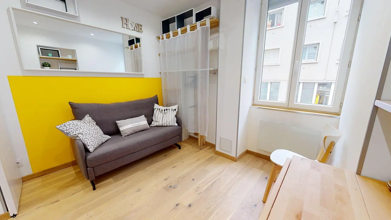 Appartement meublé de 11.12m2 - 500€ - Lyon