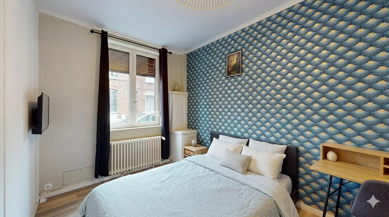 Colocation meublée de 87.18m2 - 350€ - Roubaix