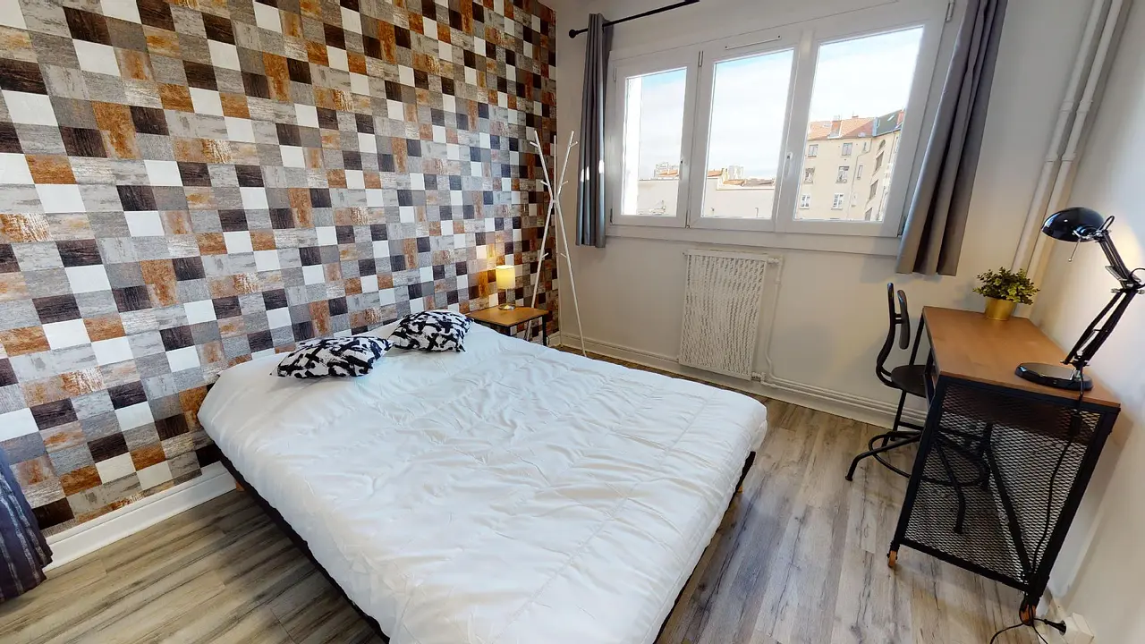 Colocation meublée de 93.0m2 - 580€ - Villeurbanne